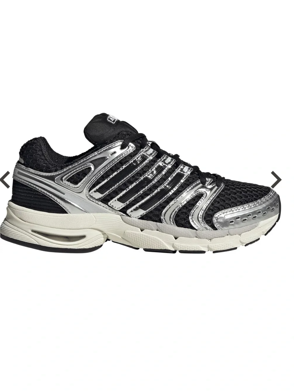 Adidas Adistar Control 5 sneakers black and metallic silver men’s size 11
